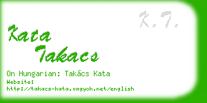 kata takacs business card